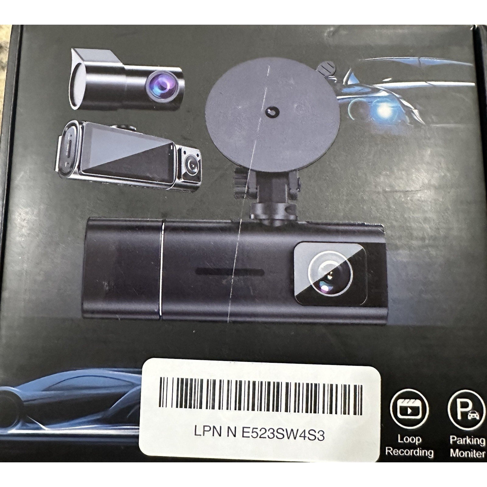 3 Channel WiFi Dash Cam, 4K+1080P+1080P Front Inside and Rear, Triple Dash Camer