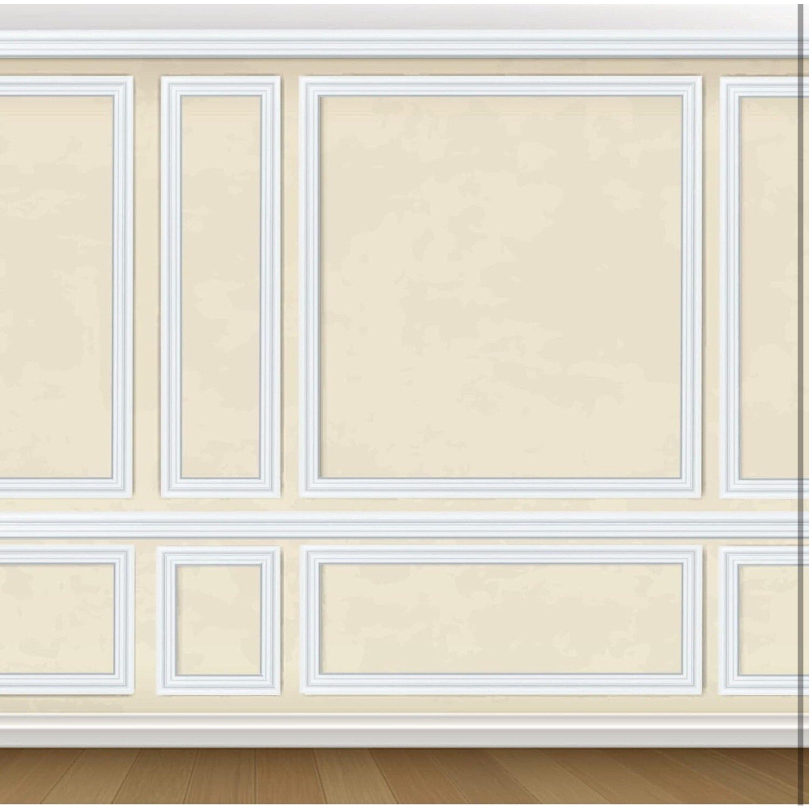 9.8 ft Peel and Stick Chair Rail Panel Molding Flexible Inch 2 inches Height