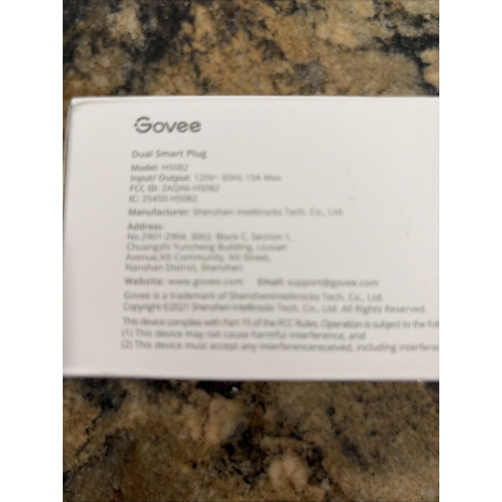 Govee Dual Smart Plug 4 Pack, 15A WiFi Bluetooth Outlet, Work with Alexa