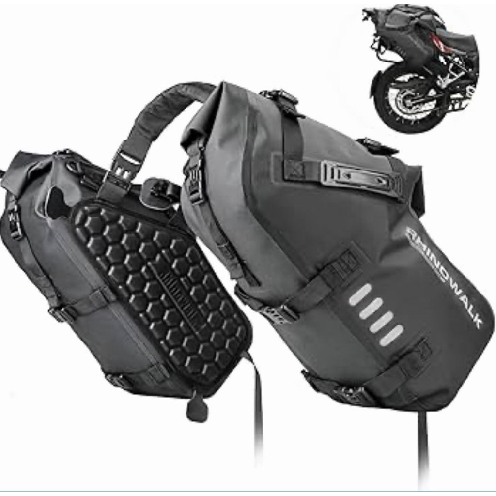 Rhinowalk Motorcycle Saddlebags 14L -28L Waterproof Motorbike Side Bags