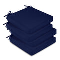 Navy, Square Outdoor Cushion for Patio Furniture with Removable Cover 8x9x3