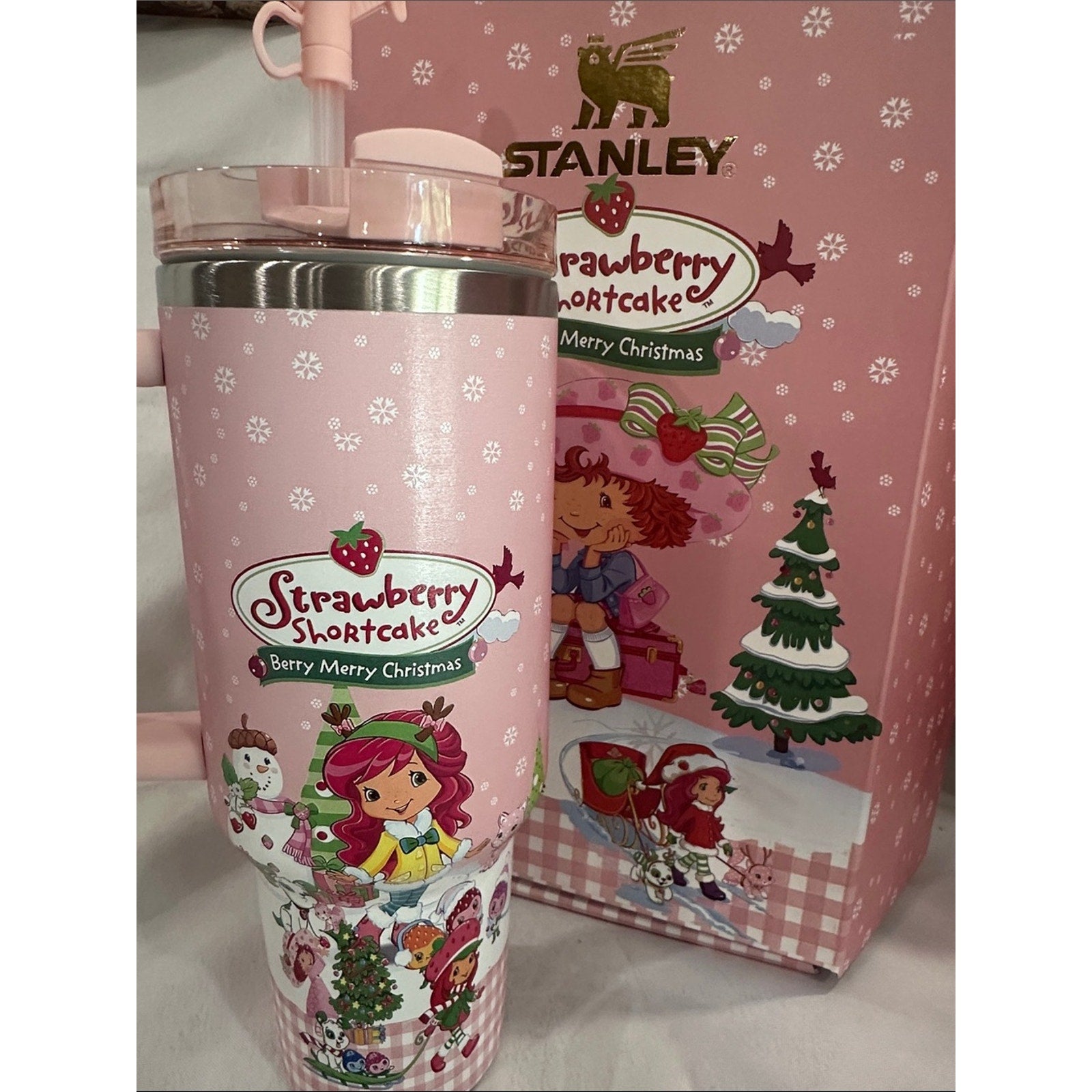 Custom Wrap Stanley 40 oz Red Strawberry Shortcake
