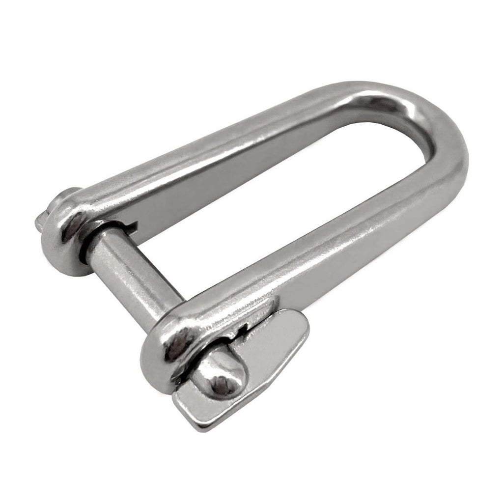 ISURE MARINE 2PCS 8mm 316 Stainless Steel Key Pin Shackle Hardware Rigging