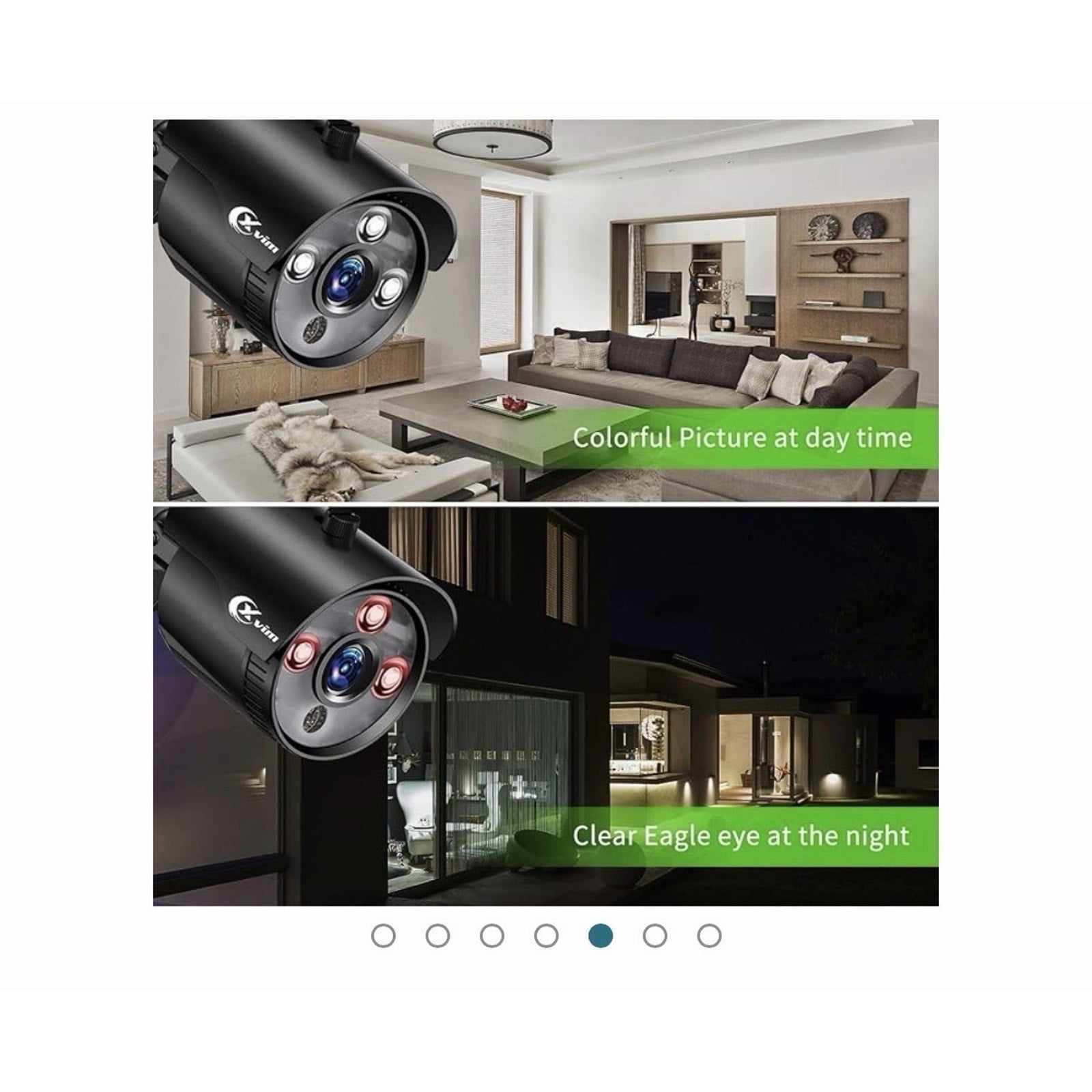 XVIM 8CH DVR H.265+ Outdoor CCTV 1080P 4 Security Camera System IR Night Vision