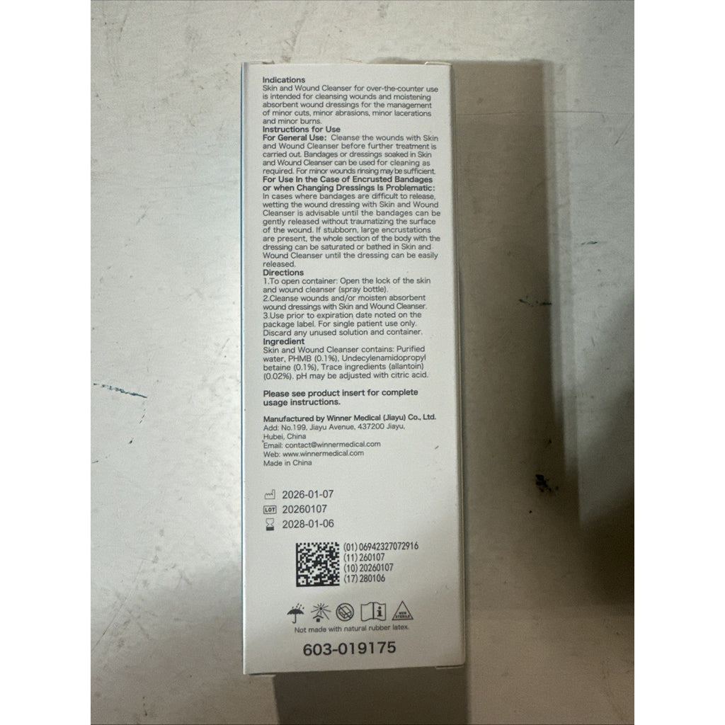 Dimora Skin and Wound Cleanser, OTC First Aid Antiseptic Cleanser,Moistening Abs