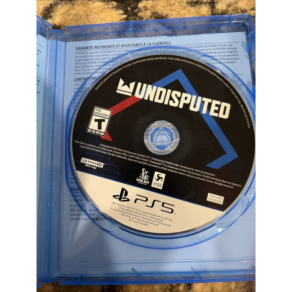 Undisputed (Sony PlayStation 5 PS5, 2024)