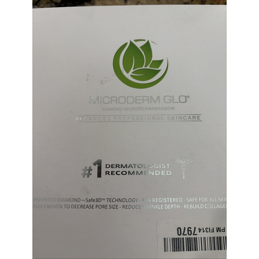 Microderm GLO Diamond Microdermabrasion Machine and Suction Tool, New Open Box