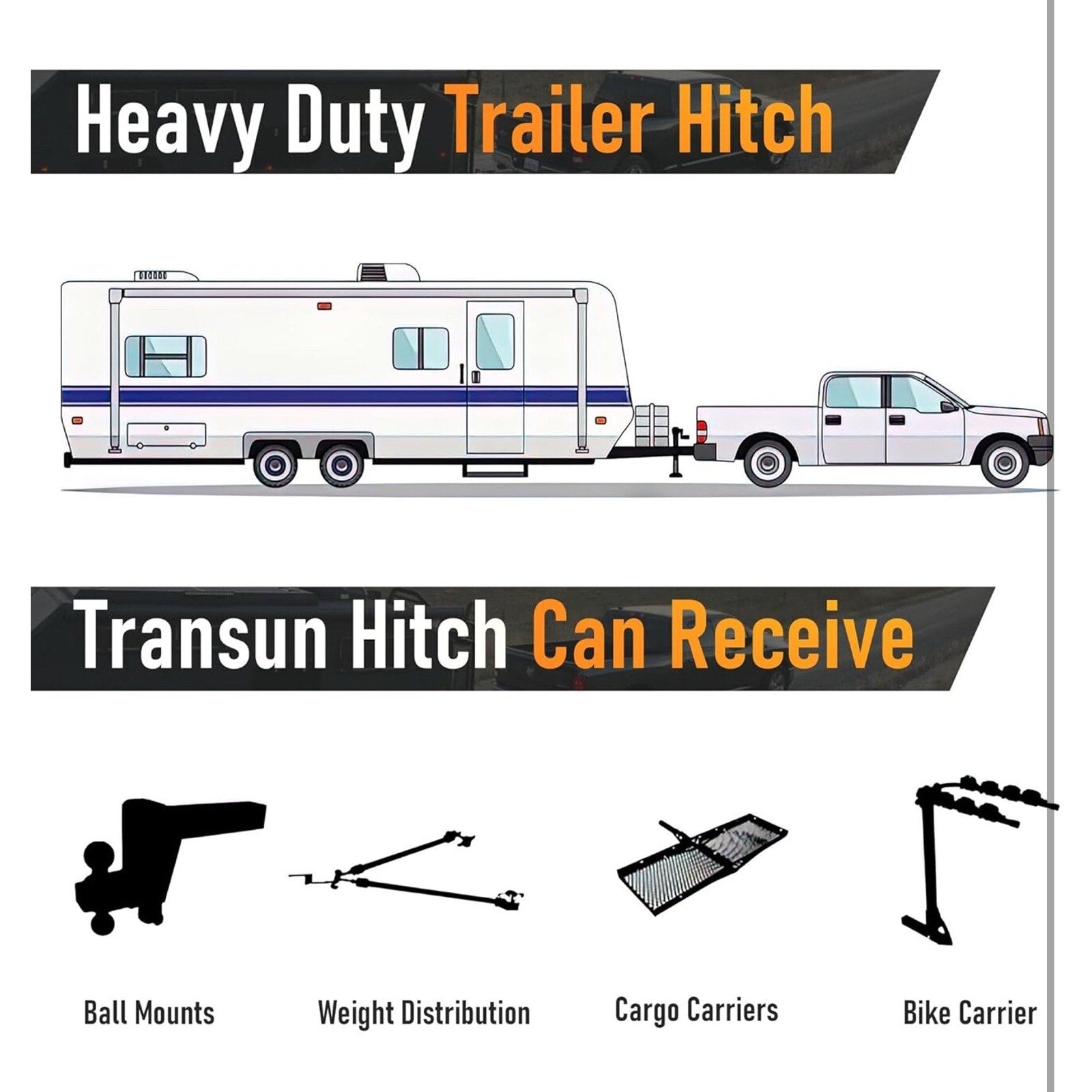 Class 3 Trailer Hitch for Lexus GX460(2010-2023), 2-Inch Tow Hitch