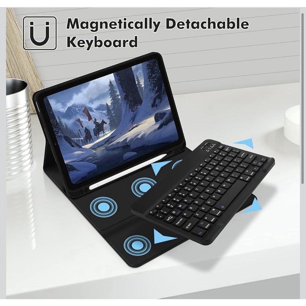 GOKOCO Keyboard Case iPad Air 11” M2/M3, 10.9” 4th/5th Gen , Black