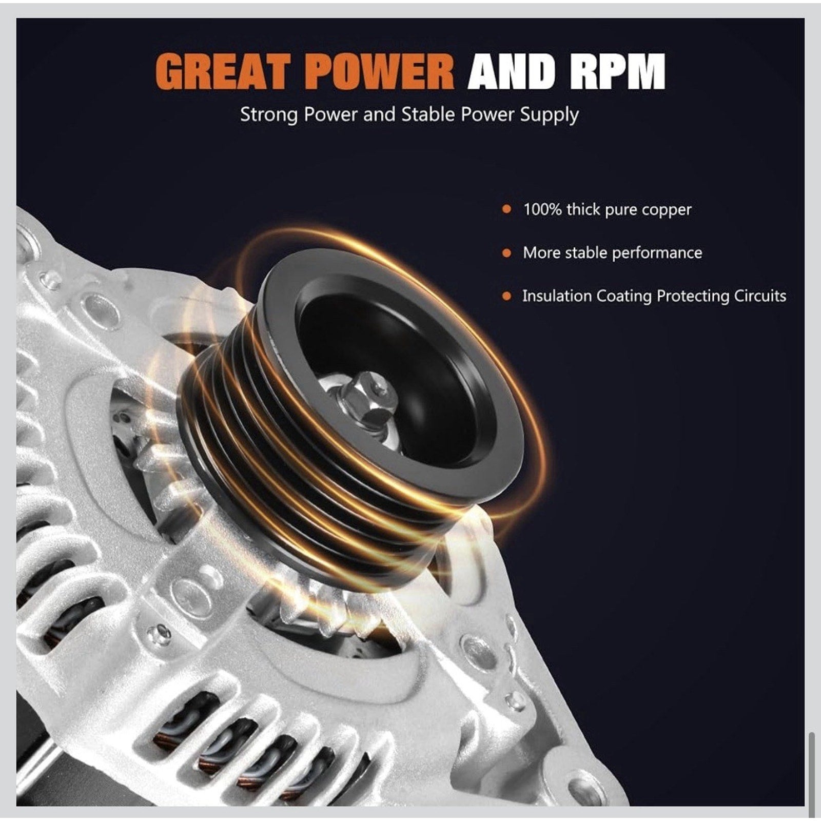 Alternator For Honda Accord 2008-2012 Acura TSX L4 2.4L 2009-2014 11390N