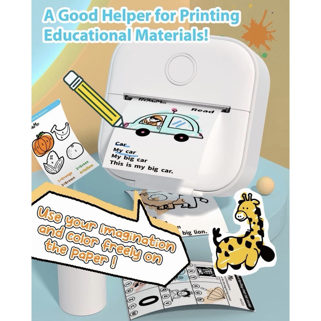 Phomemo Mini Printer - T02 Sticker Portable Small Printer Machine with Paper US