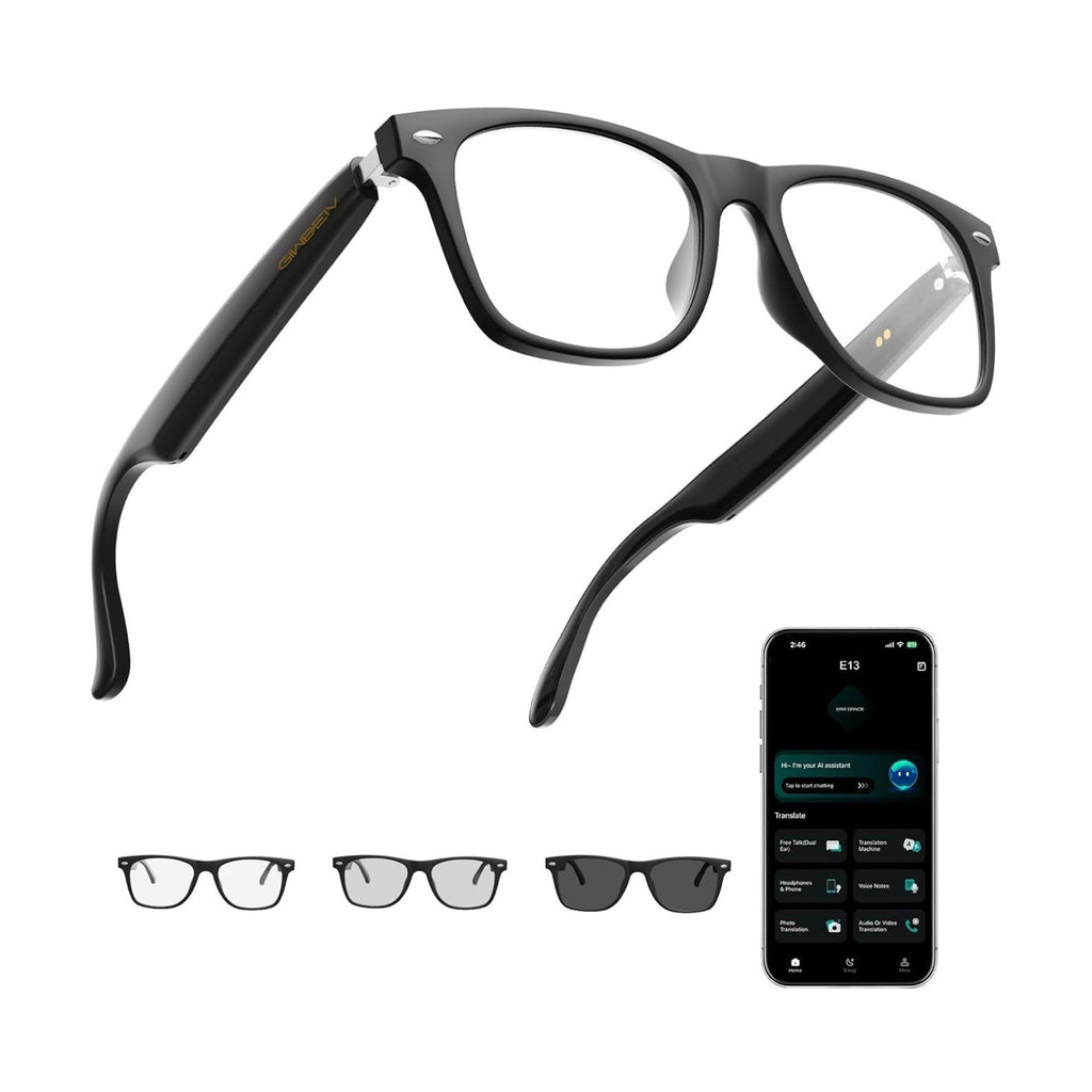 AI Translation Smart Glasses with Chat GPT for Men and Women, Bluetooth