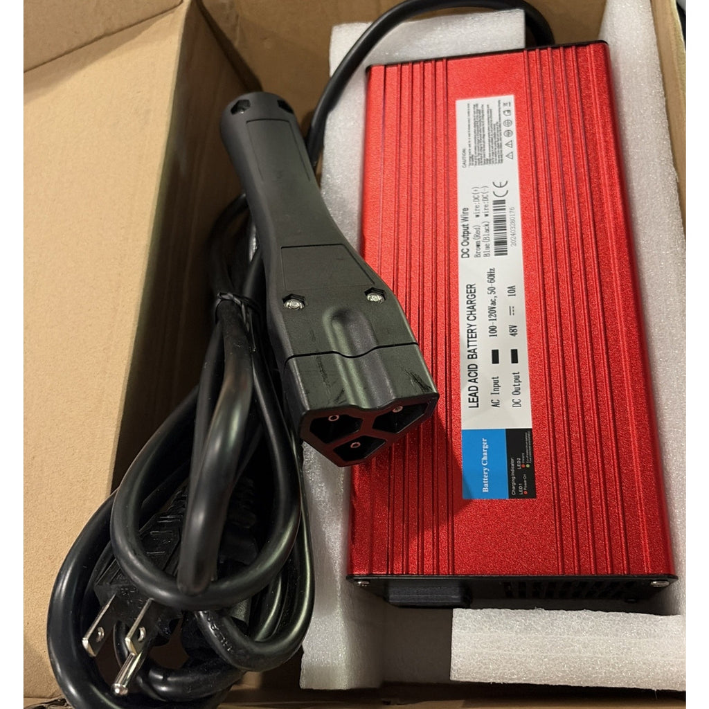 CAPTOK 48V 10 AMP EZGO RXV & TXT Golf Cart Battery Charger for 48 Volt Golf