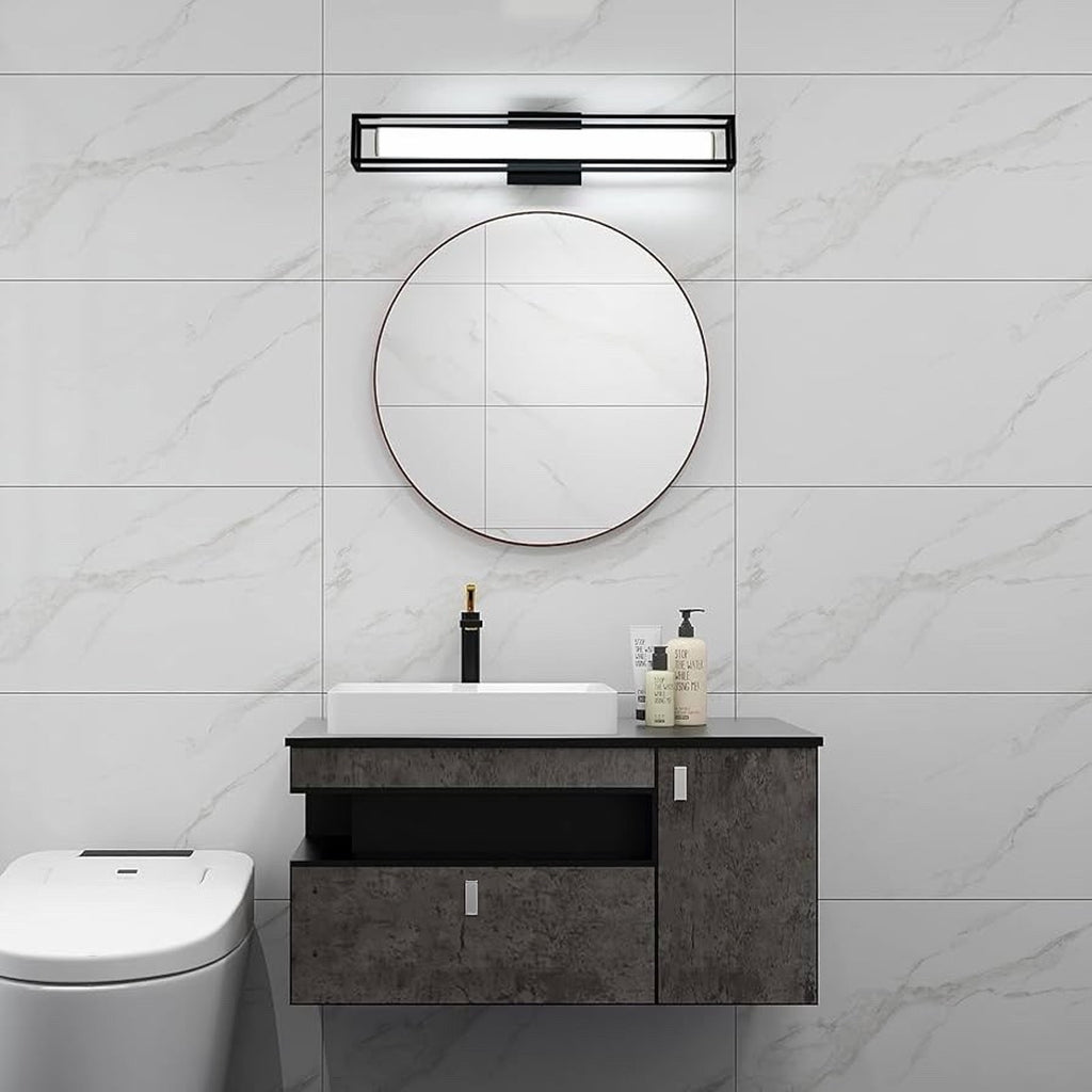 Black Vanity Light Modern Vanity Light Bar, 12W 26 inch Vanity LED Light Wall