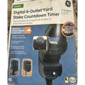 24-Hour Outdoor Light Timer for Electrical Outlet, 6 Grounded Timer Switch