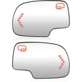 Pair Mirror Glasses Set of 2 Driver & Passenger Side Heated for Chevy Yukon