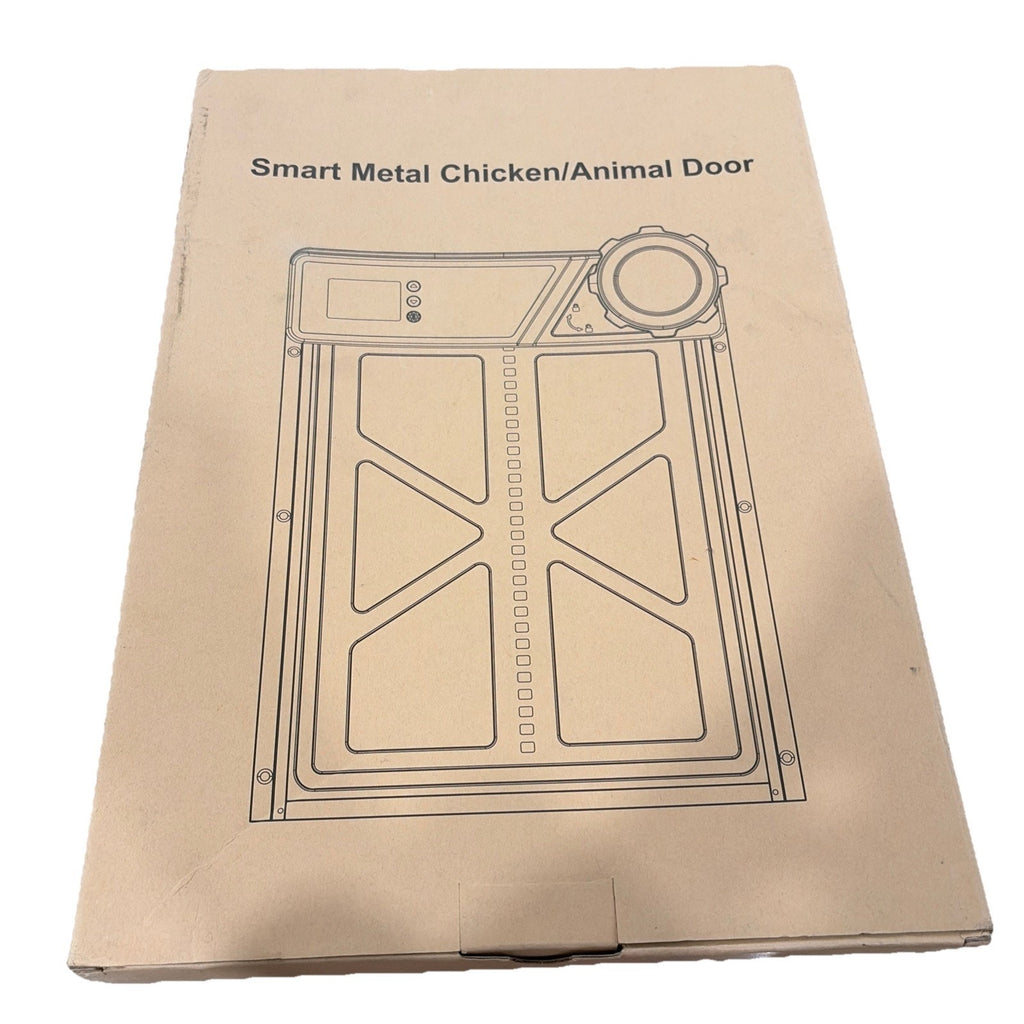 Large Size Automatic Chicken Coop Door Solar - Powered Auto Chicken Door Open
