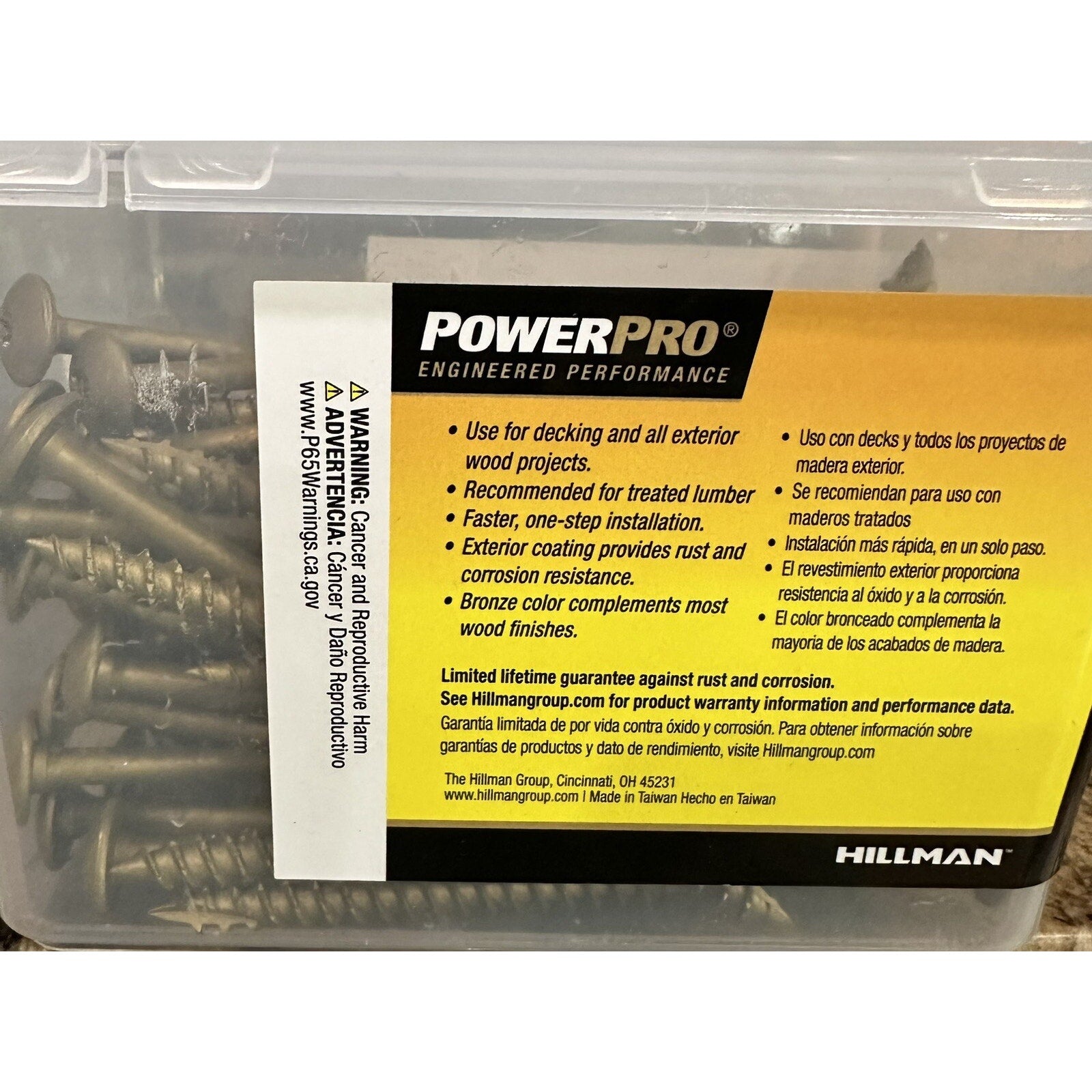 47878 Lag Screws, 5/16" x 5", Star Drive Construction Lag Screws, Rust Resist