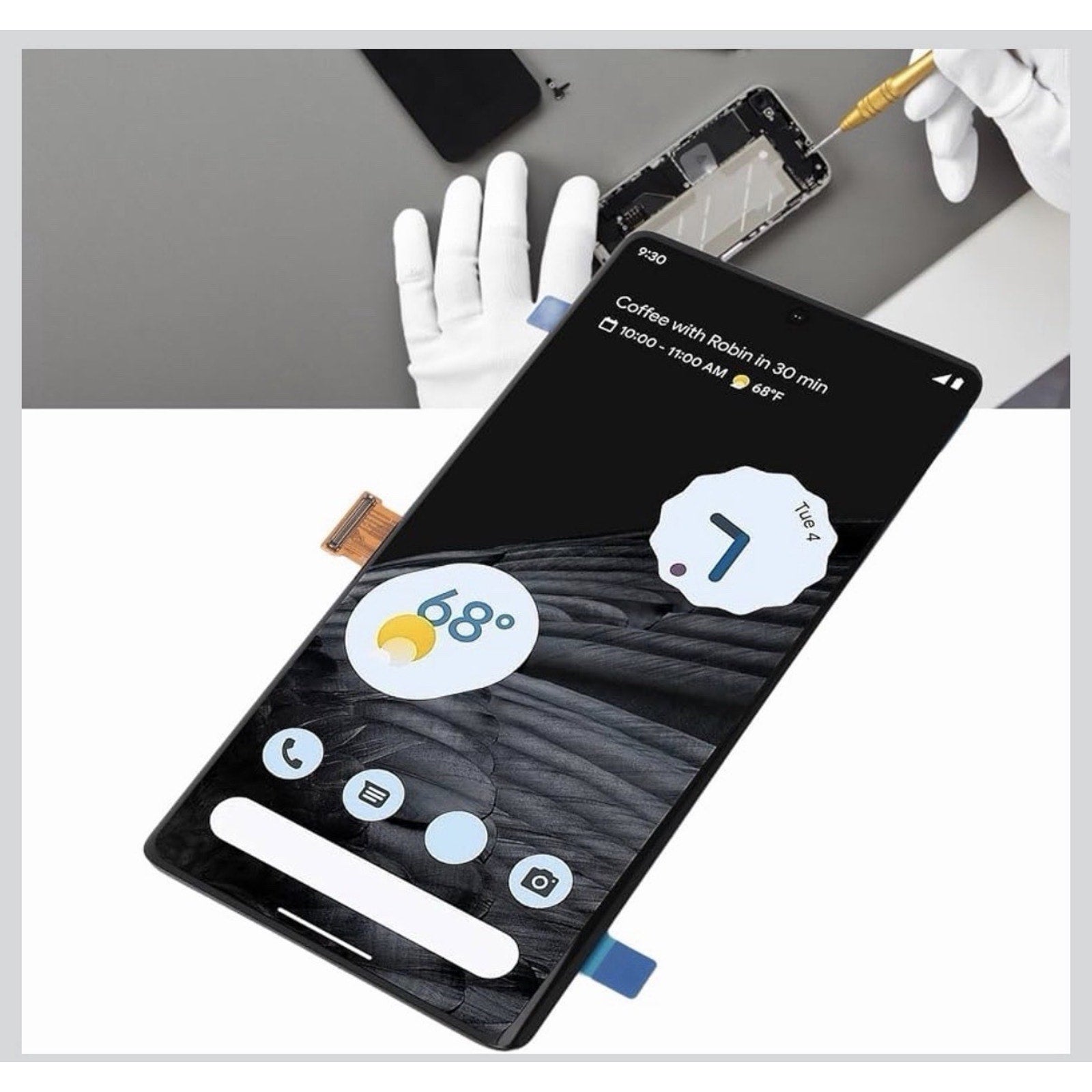 OLED for Google Pixel 7 Pro 5G Screen GP4BC GE2AE LCD Replacement
