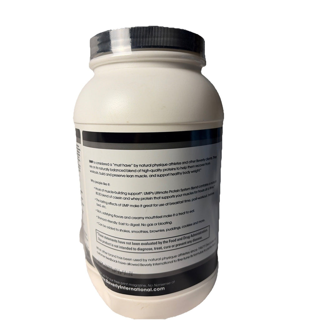 Beverly International - UMP Vanilla 80:20 Casein Whey Blend 32.8oz 930g