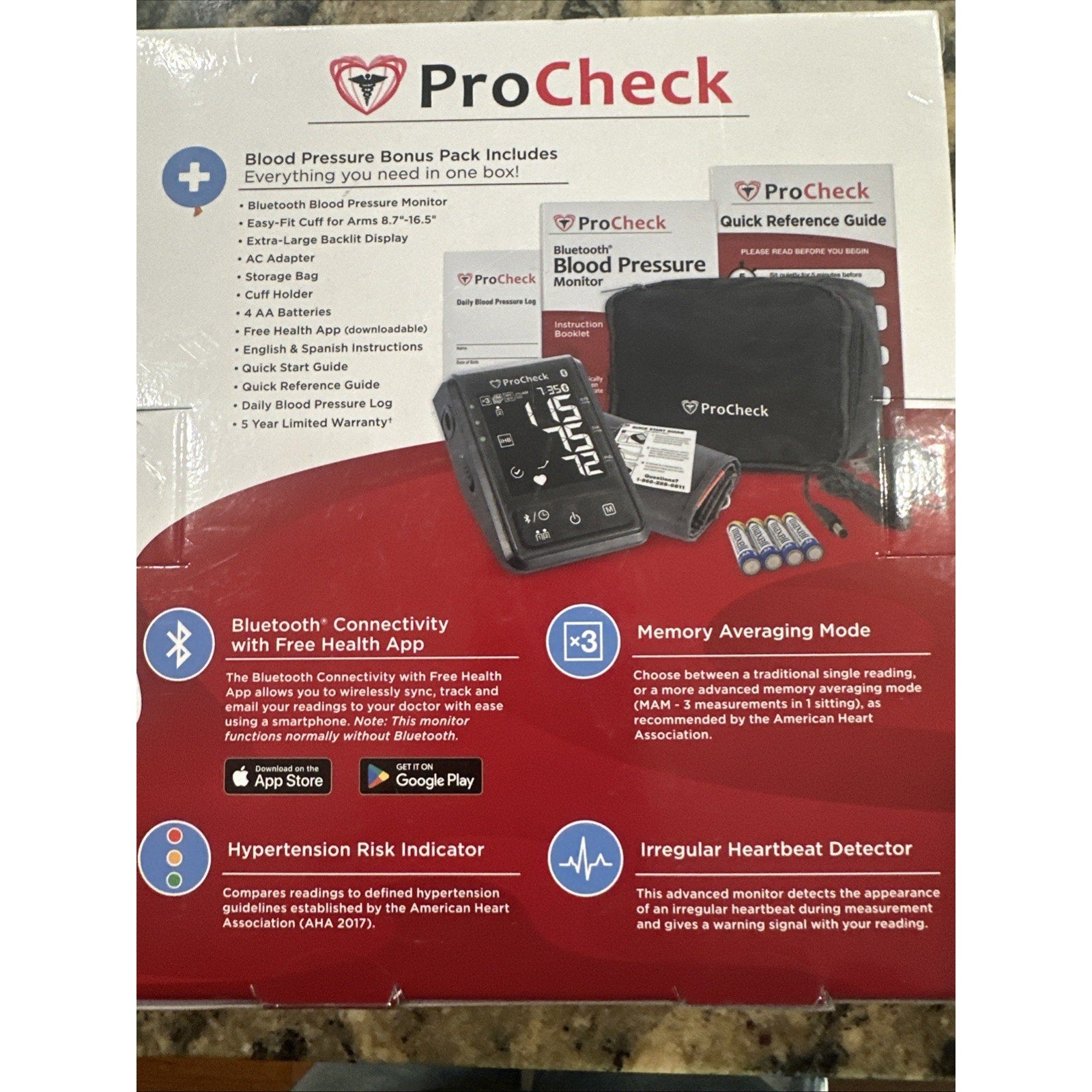 ProCheck Bluetooth Blood Pressure Monitor with Bonus Pack