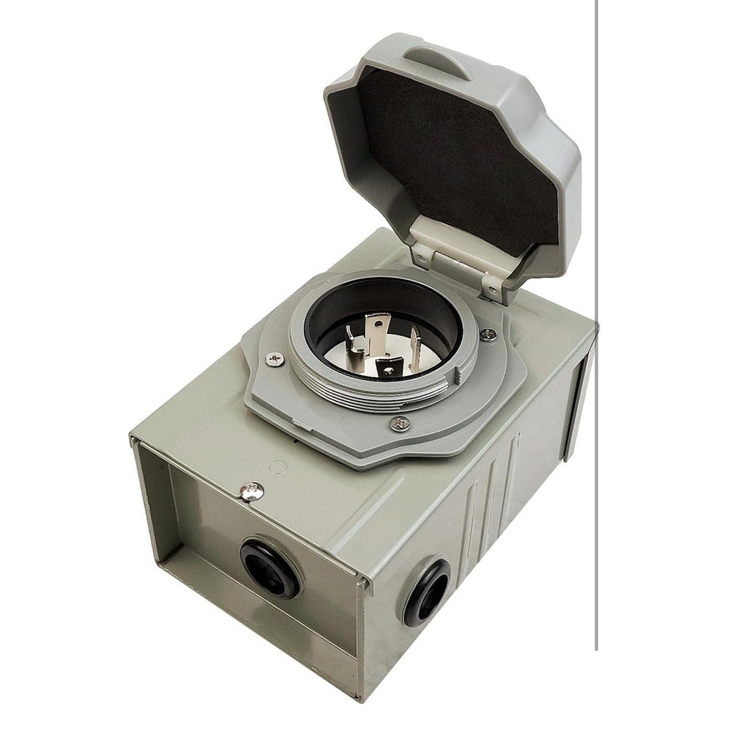 Intertek 30Amp Generator Power Inlet Box 125/250vac Weatherproof L14-30P