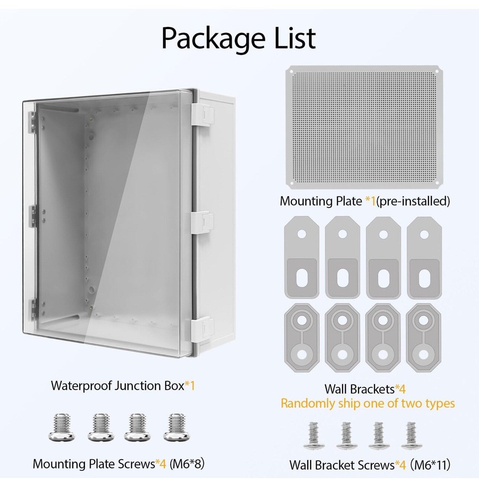 Electrical Box IP65 Waterproof ABS Plastic Enclosure 19.7"x 15.7" x 7.9"