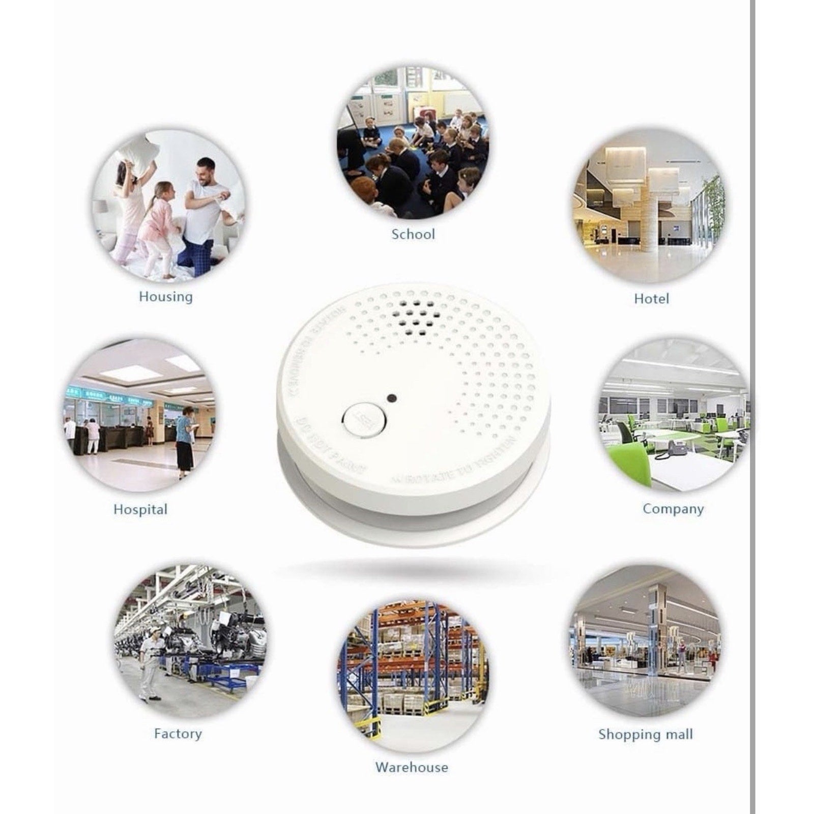 Smoke Detector 3 Pack, 9V Battery, Photoelectric, Easy Install, 06/2035