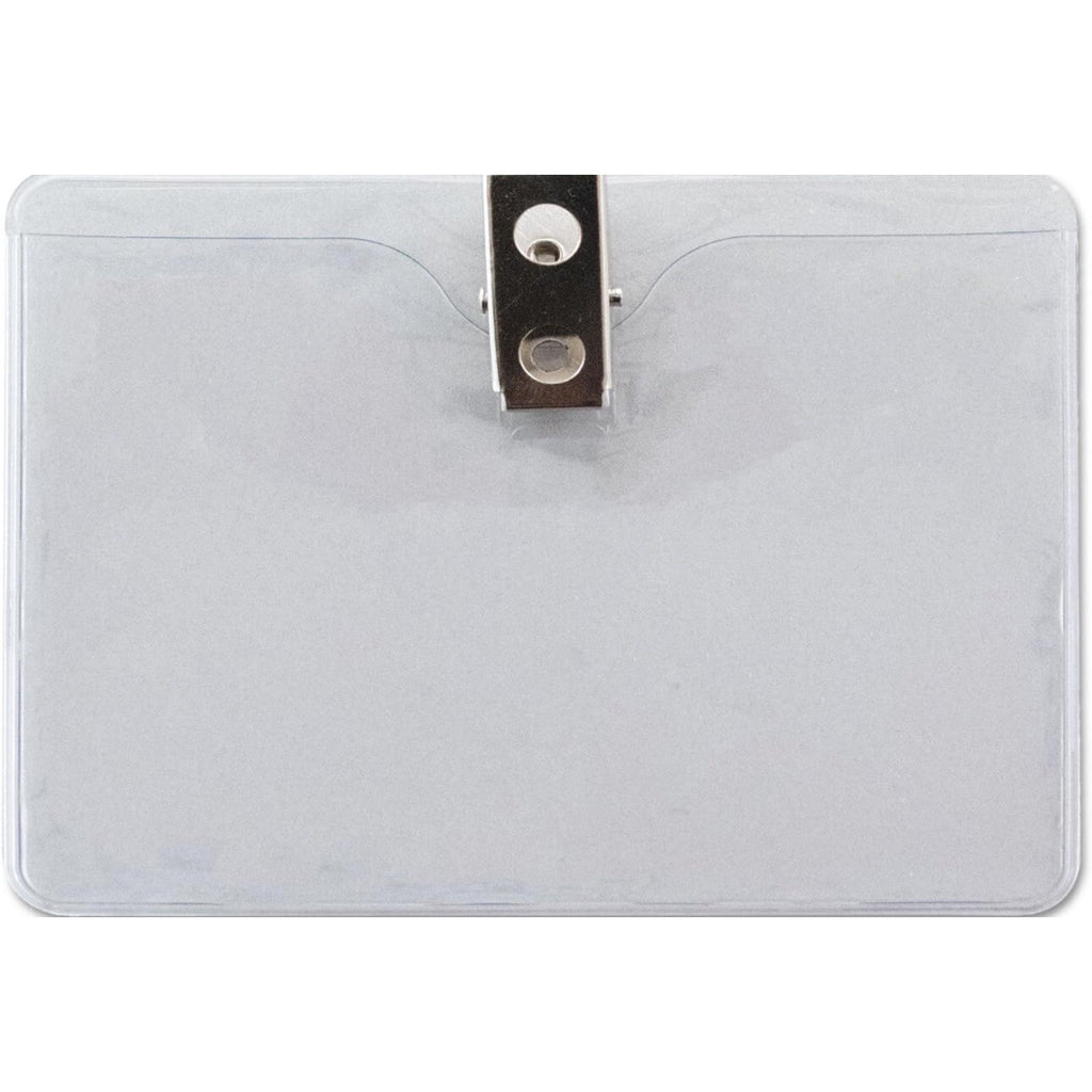 Advantus Horizontal Security ID Badge Holder 3.5 x 4.25 50/Box 75411