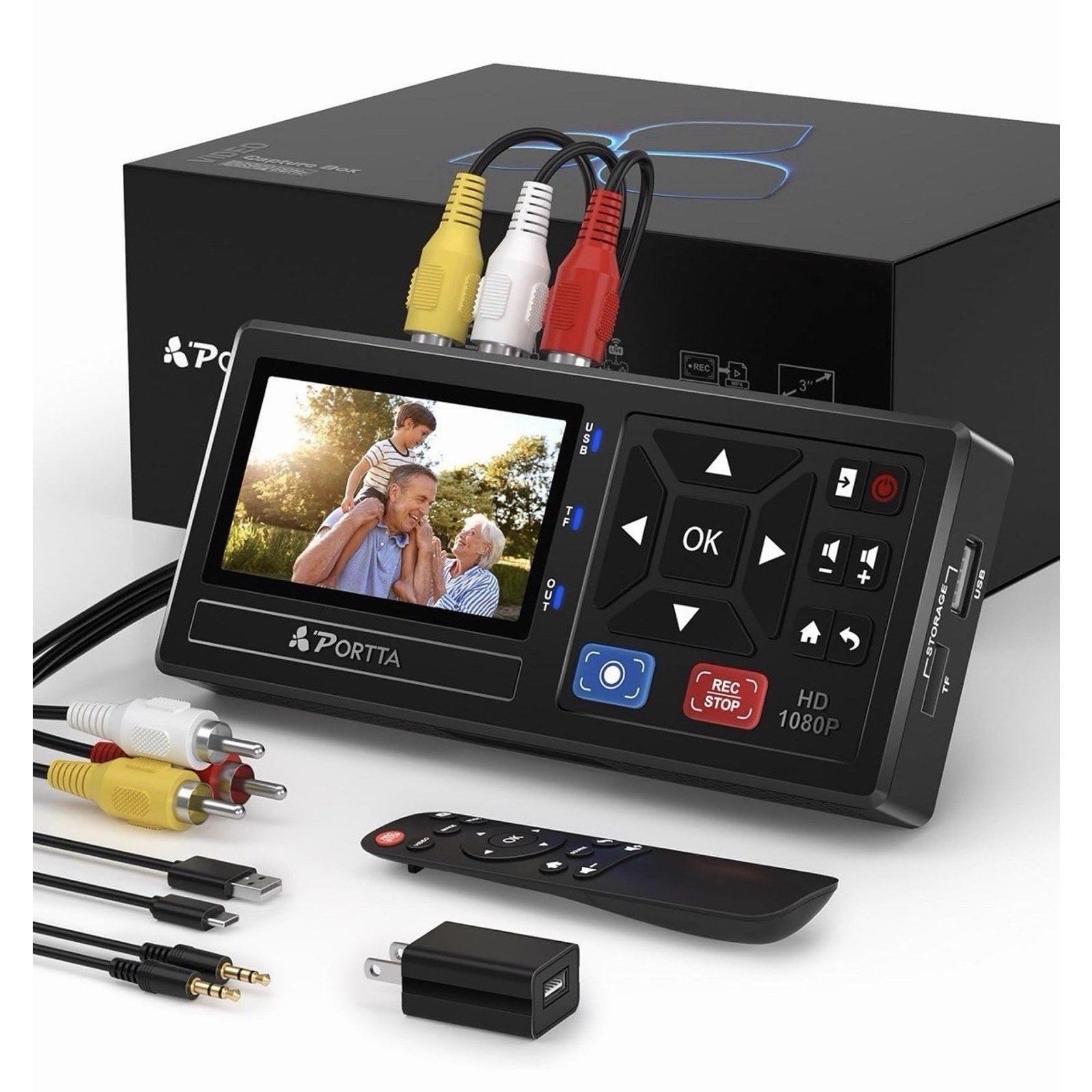 VHS to Digital Converter, Video to Digital Recorder with Remote