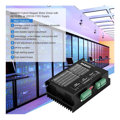 2 Phase Digital Stepper Motor Driver DM542S for CNC Nema 17 23 34 Stepper Motor