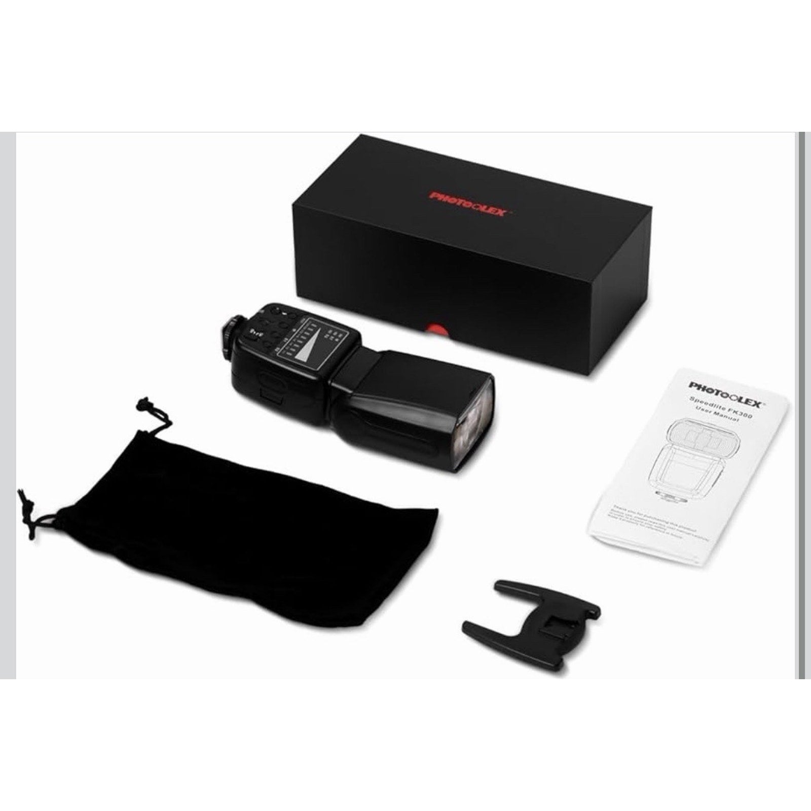 PHOTOOLEX FK300 Flash Speedlite for Canon Nikon Sony Fuji Olympus Pentax Leica