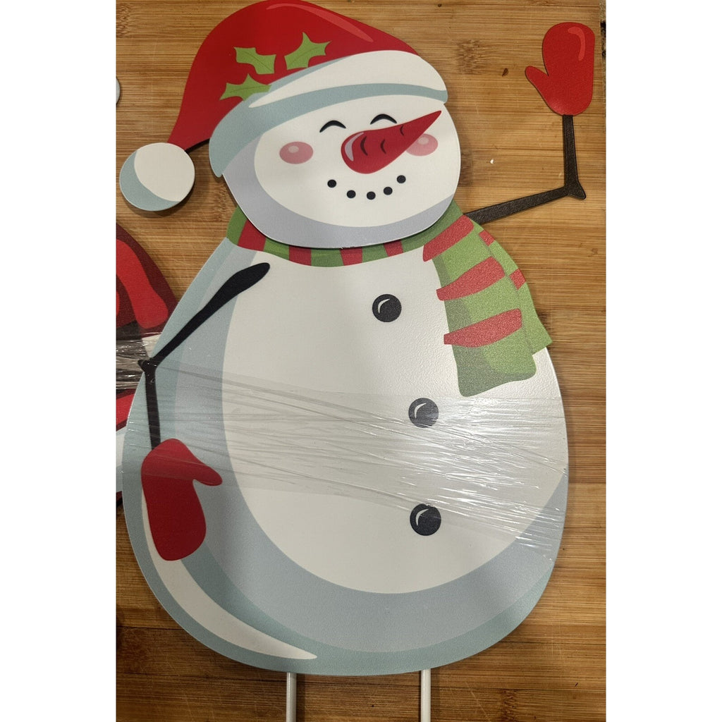 Christmas Yard Signs, 2 Packs Metal 19”