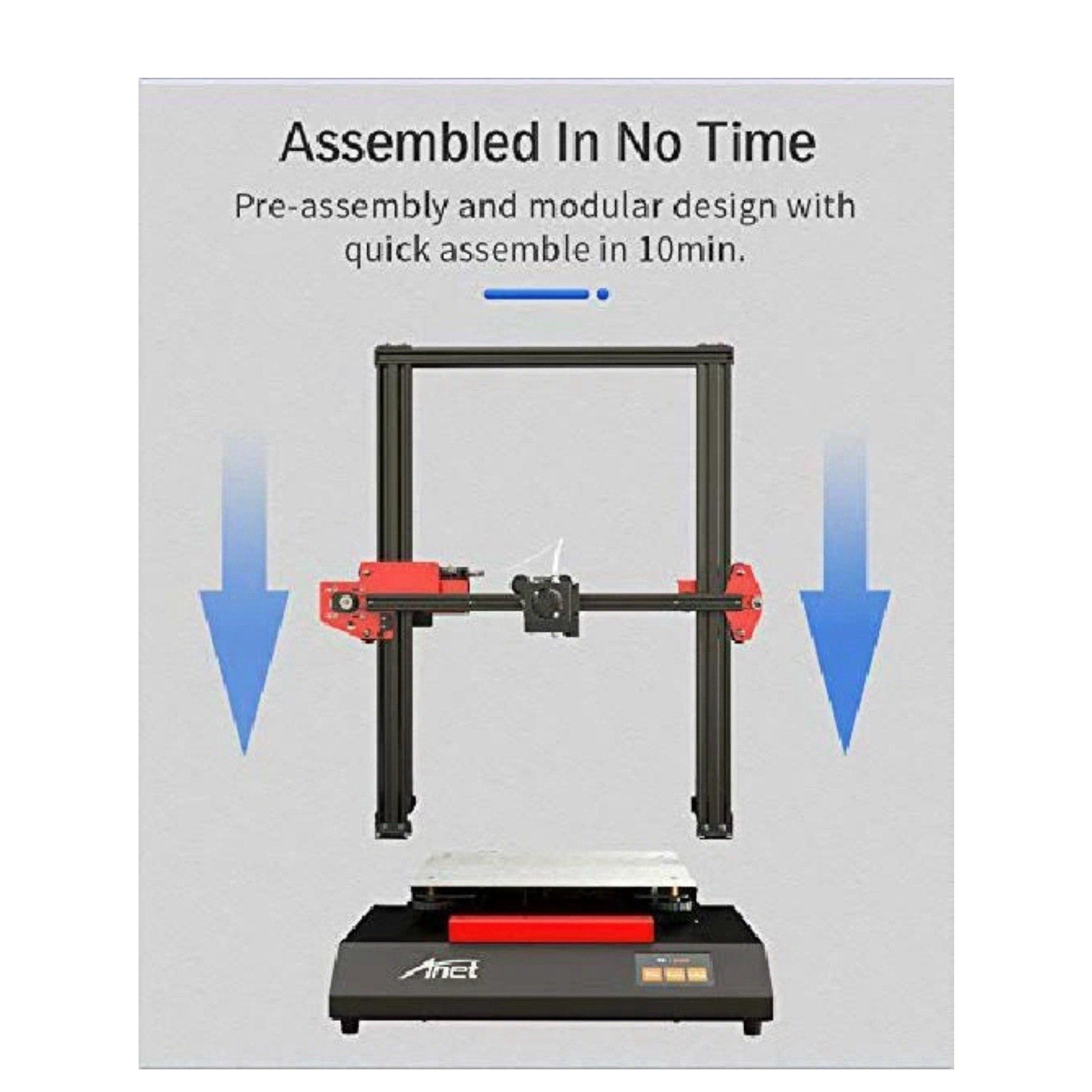 Anet ET4 3D Printer, Matrix Automatic Leveling, Power Outage Recovery Function