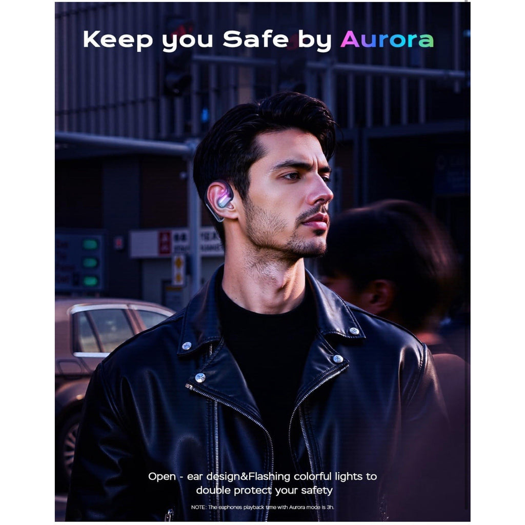 True Bone Conduction Headphones,Open-Ear Headphones,Up to 30H Playtime