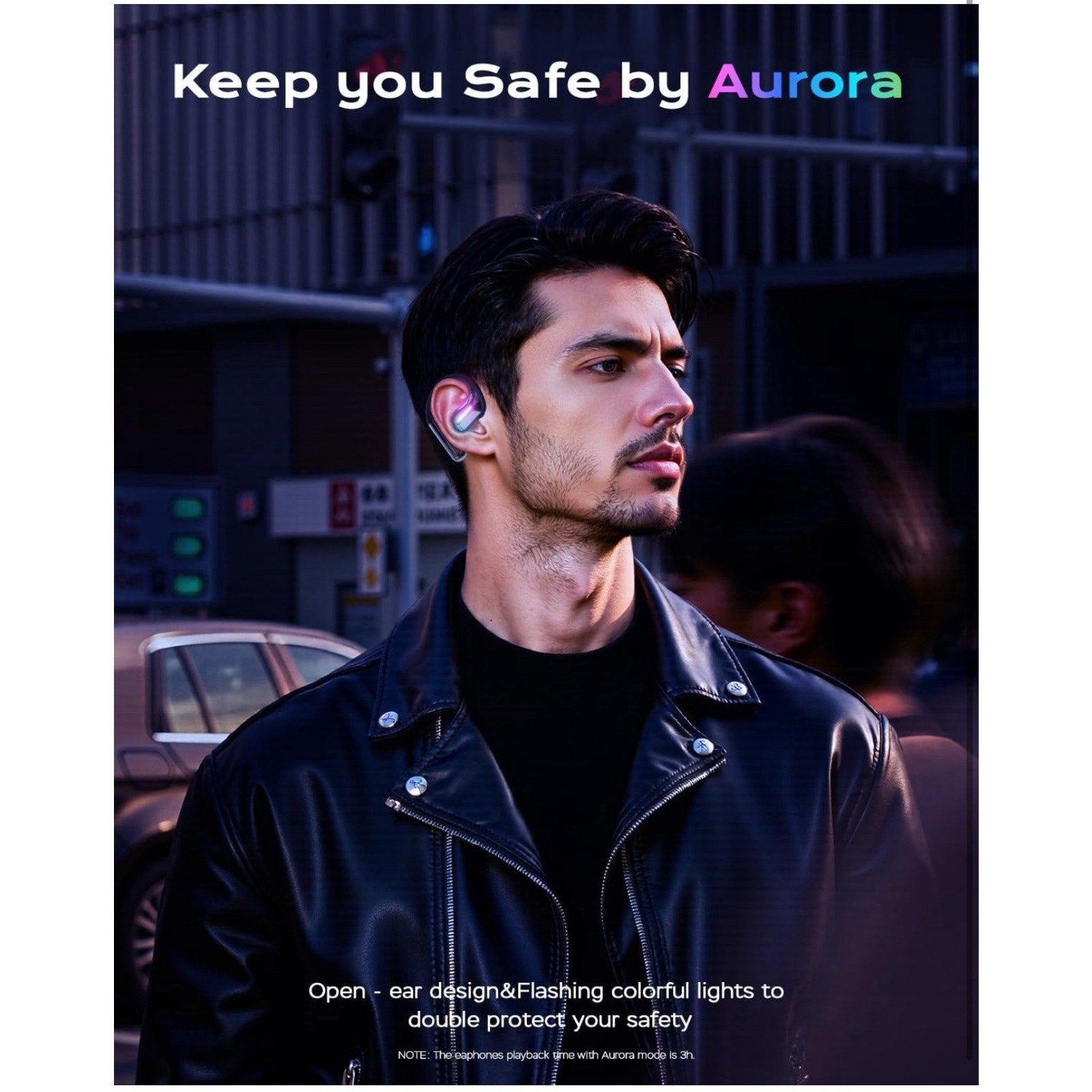 True Bone Conduction Headphones,Open-Ear Headphones,Up to 30H Playtime