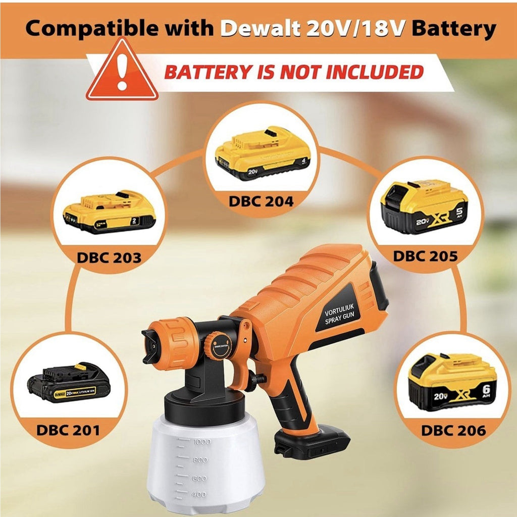 Portable Electric Cordless Paint Sprayer Gun