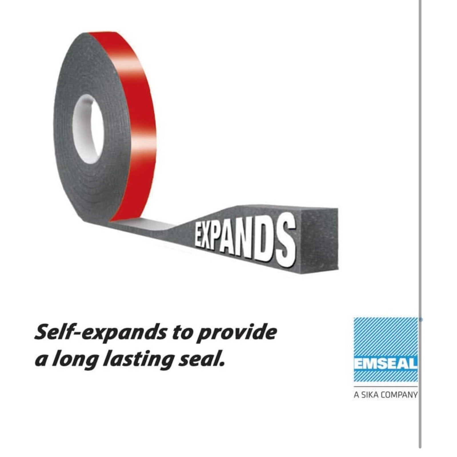 Emseal Multiuse Foam sealant Tape 1/4 to inch Thick, 1-inch Wide, 19.68ft