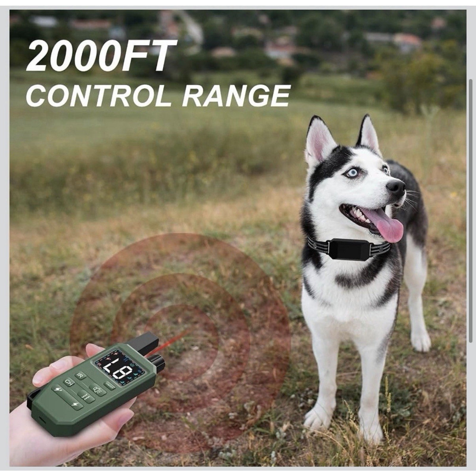 Dog Shock Collar with Remote Control Training Collar IPX7 Waterproof Electric