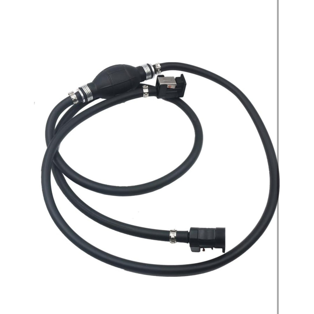 2.1m/6.88ft 5/16" 8mm Fuel Line Hose with Connector Outboard Primer Bulb Marine