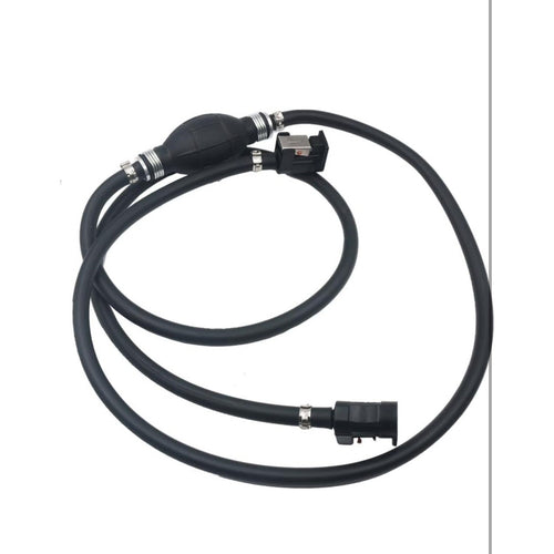 2.1m/6.88ft 5/16" 8mm Fuel Line Hose with Connector Outboard Primer Bulb Marine