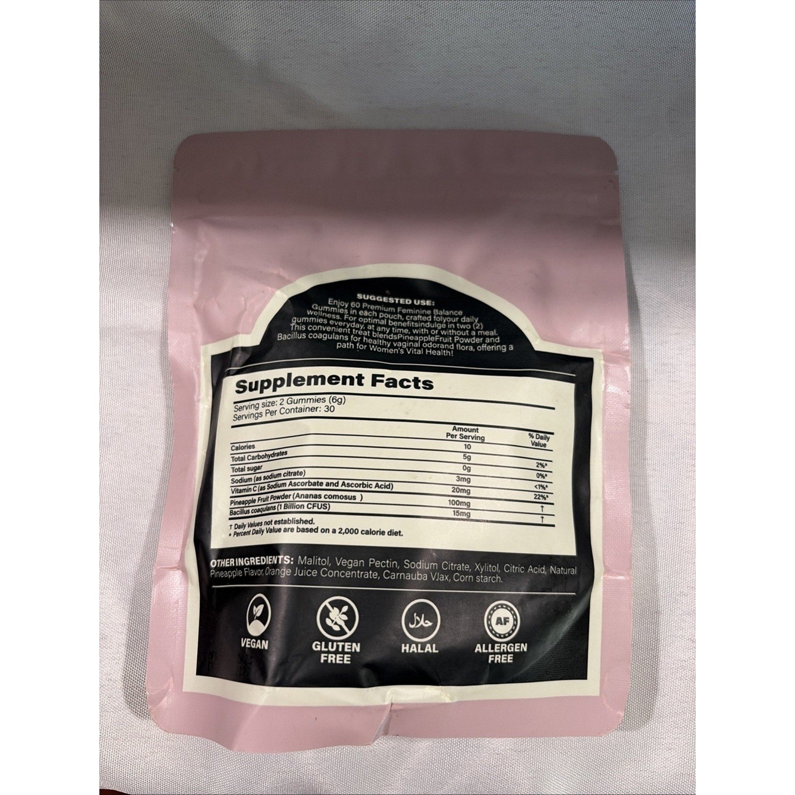 Vital Source Nutrition Premium Feminine Balance 60 Gummies Sealed