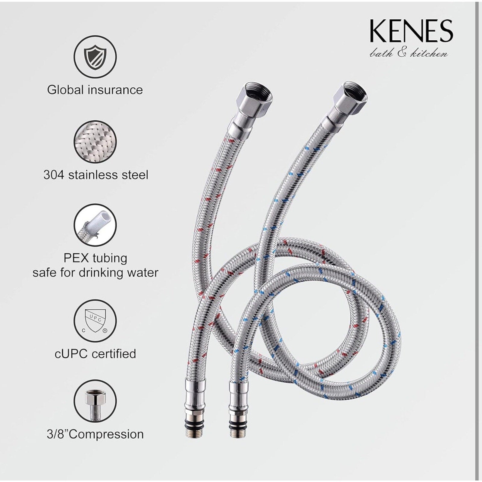 KENES Gold Brushed Single Hole Single Handle Bathroom/Kitchen Faucet