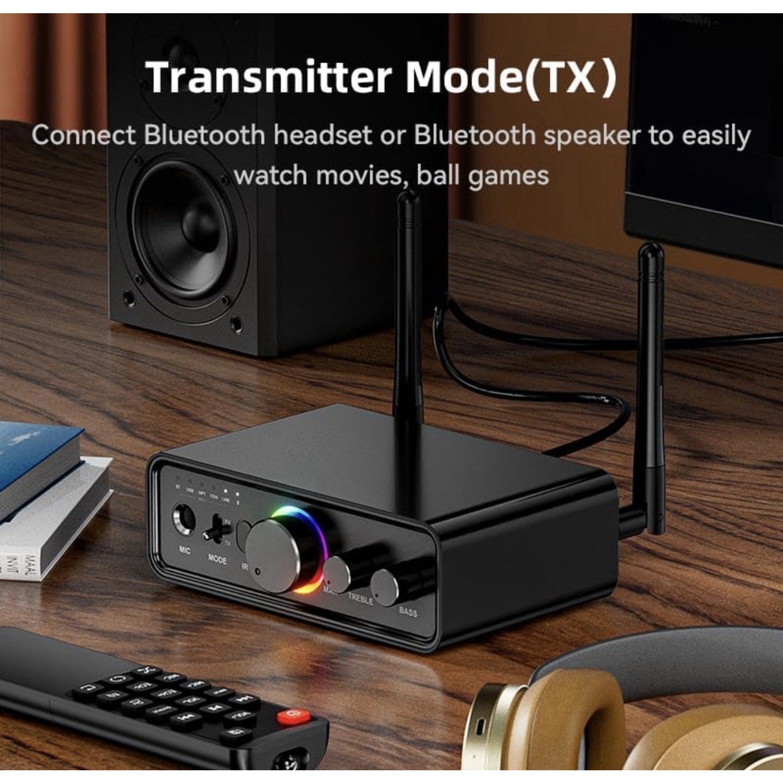 Upgraded M18 Bluetooth 5.3 Audio Receiver Transmitter for Home Stereo TV