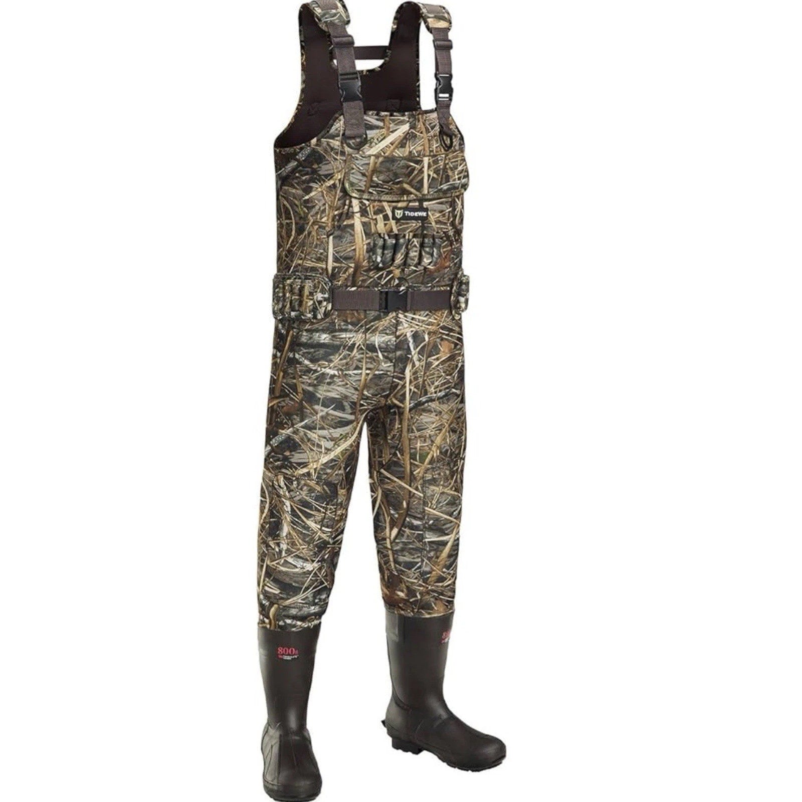 TIDEWE Cameo Chest Waders, Hunting Waders for Men with 800G Insulation - Size 7