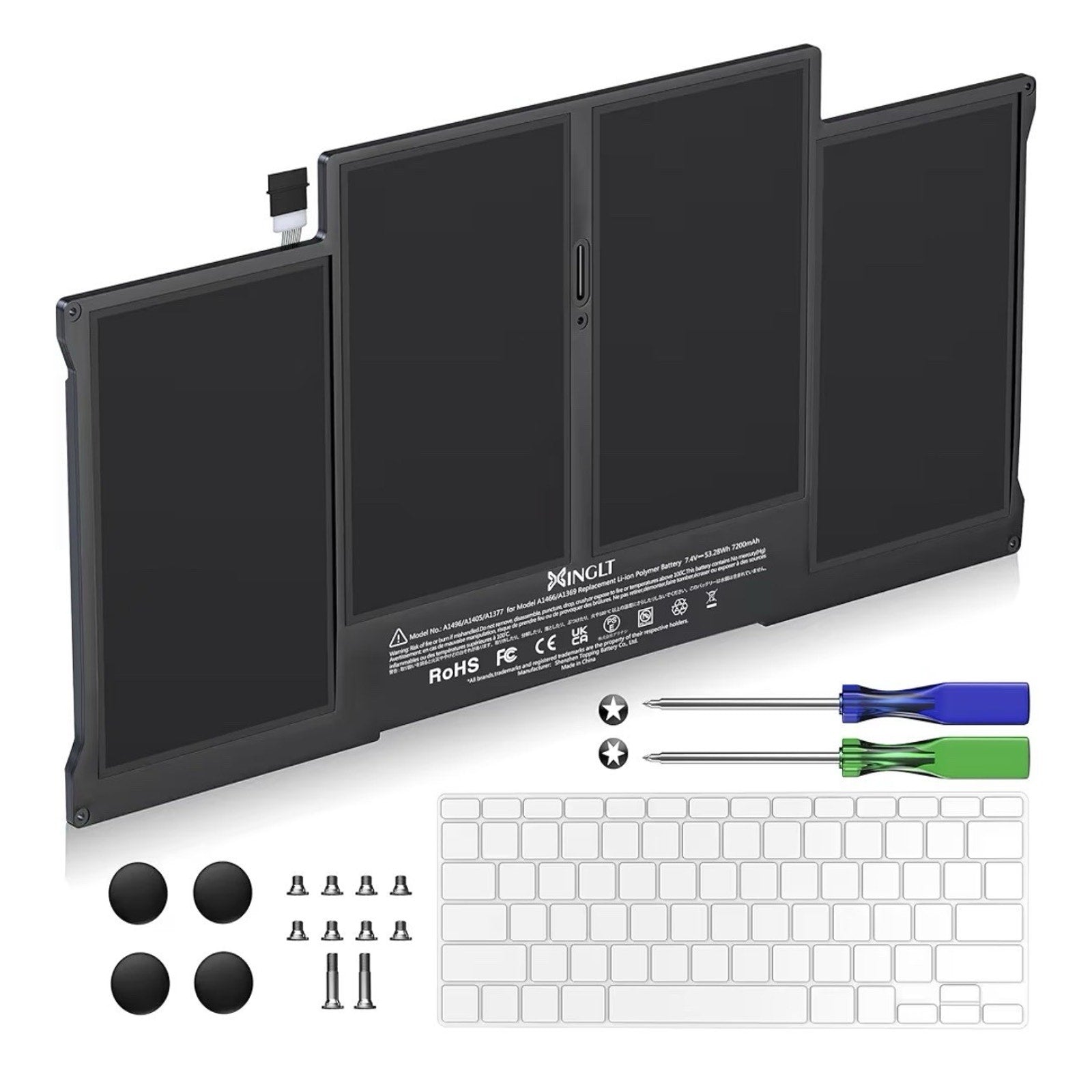 XINGLT Replacement Battery for MacBook Air 13" A1466 A1369 - 7200mAh Upgrade
