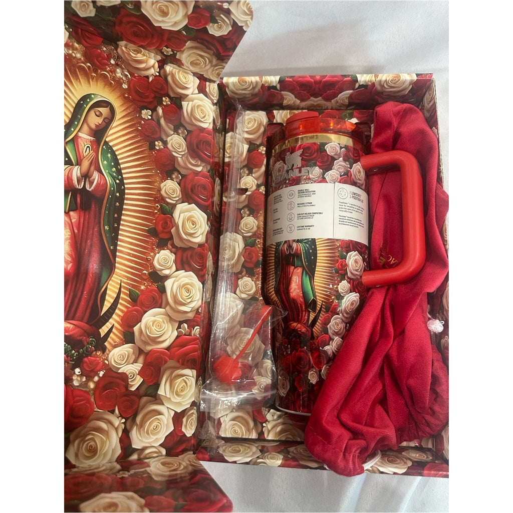40 oz Stanley Quencher Tumbler - Virgen de Guadalupe Black #5