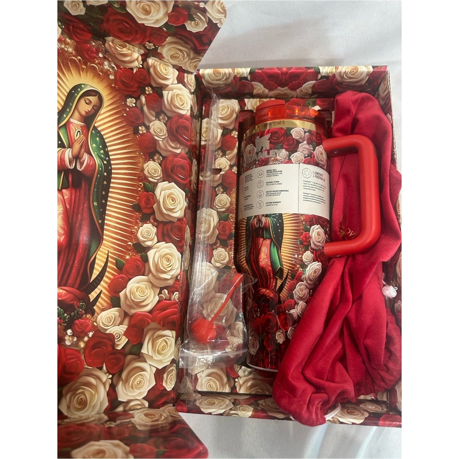 40 oz Stanley Quencher Tumbler - Virgen de Guadalupe Black #5