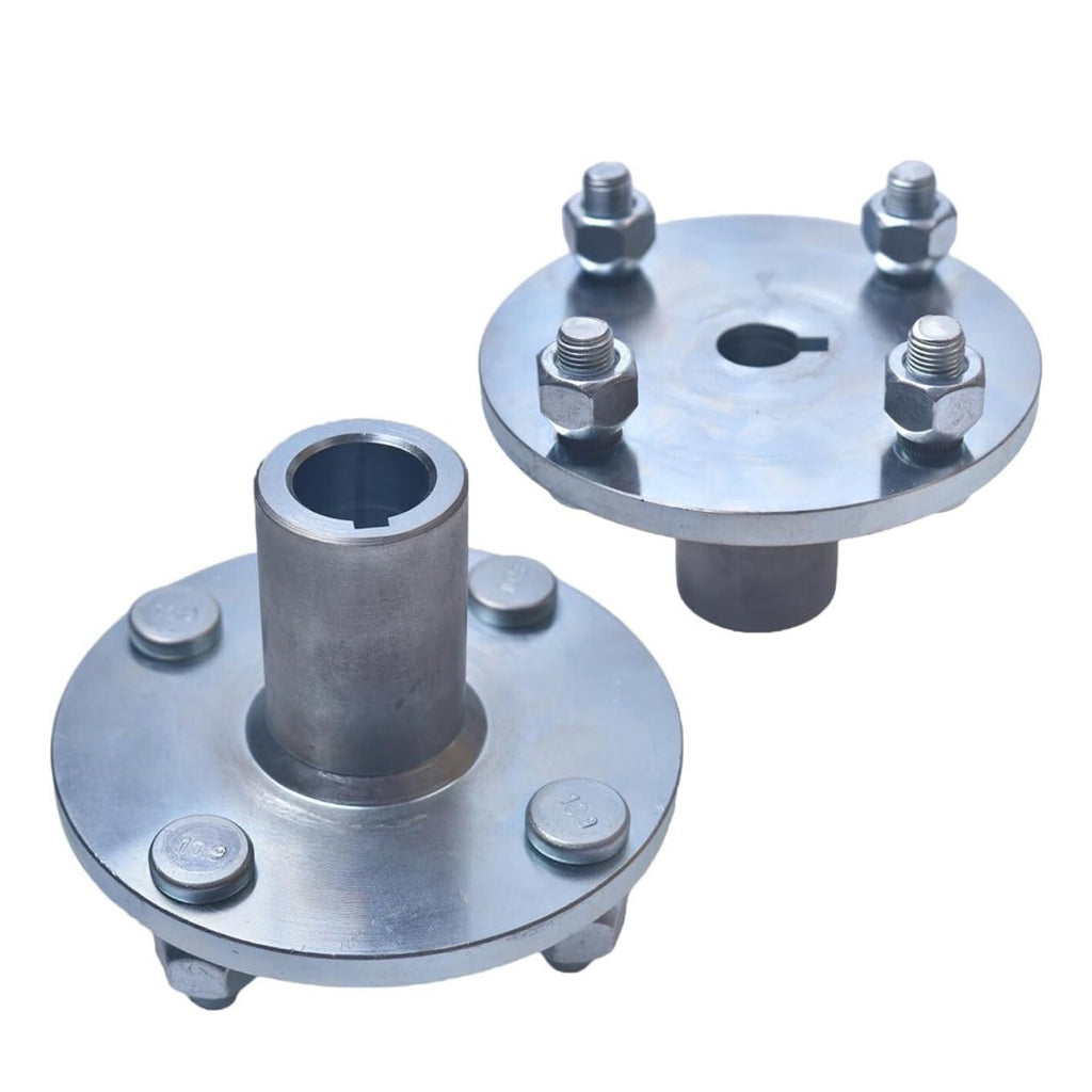 4" x 4" Go-Kart Live Axle Hub with 1" to 3/4" Step-Down for Quad ATV (2PCS)
