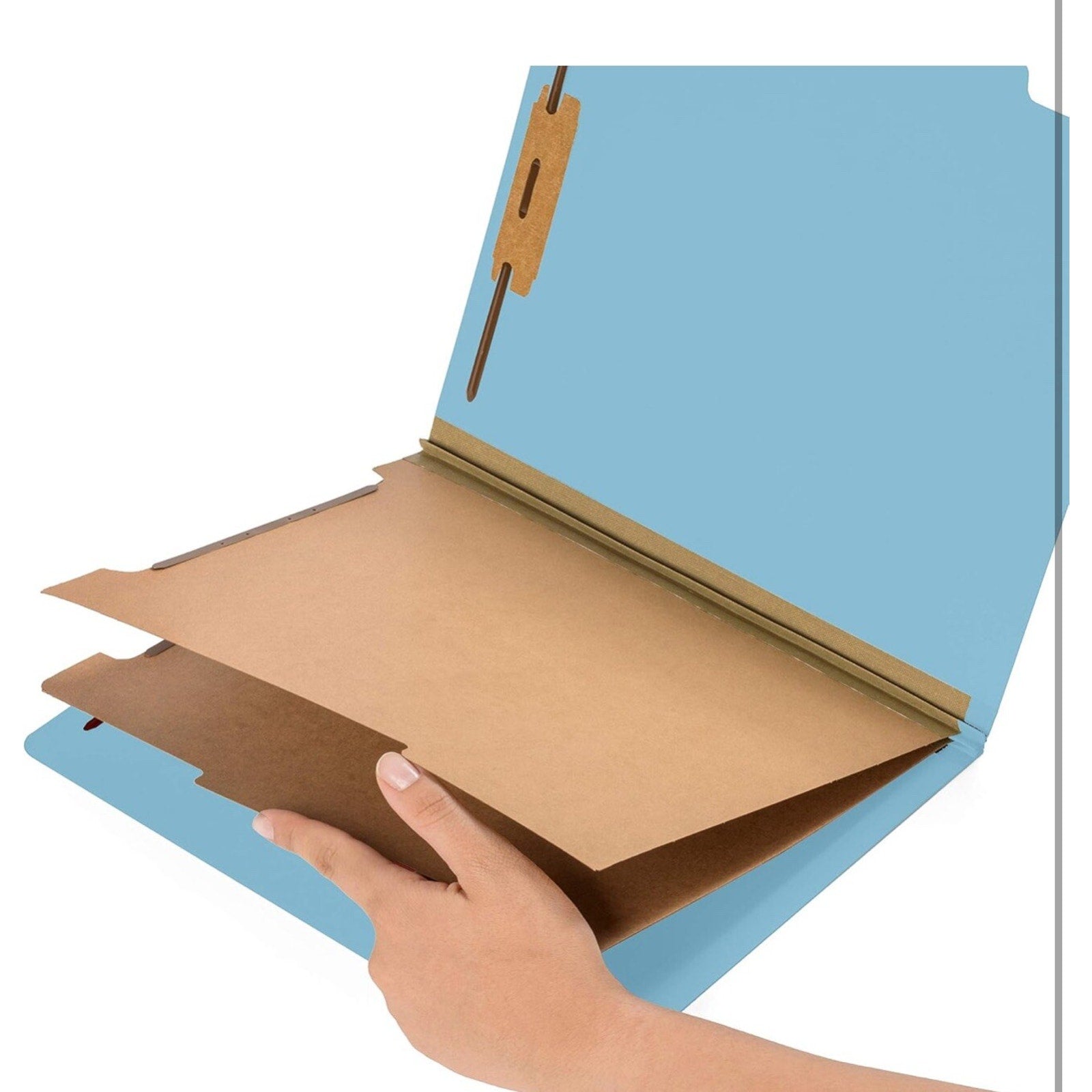 Blue Summit Supplies 10 Blue Classification Folders with 2 Dividers